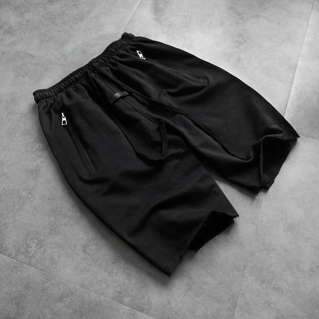 Quần short trơn không gấu túi khoá MSW Town , quần đùi nam nữ unisex chất nỉ mỏng thoáng mát, co giãn tốt