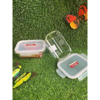THỐ THUỶ TINH LOCK&LOCK HÌNH CHỮ NHẬT CAO CẤP CHỊU NHIỆT 740ml