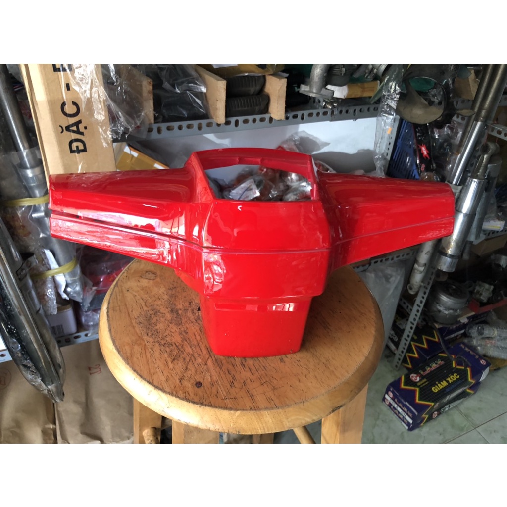 Hộp đầu đèn xe cub đèn vuông như DD+DH+82+84+91+94...sơn đỏ