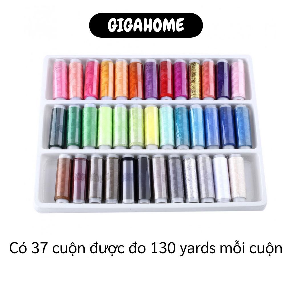 Chỉ May Vá GIGAHOME Combo 39 Cuộn Chỉ Khâu Quần Áo 402, Độ Bền Lâu Và Bền Màu 4742