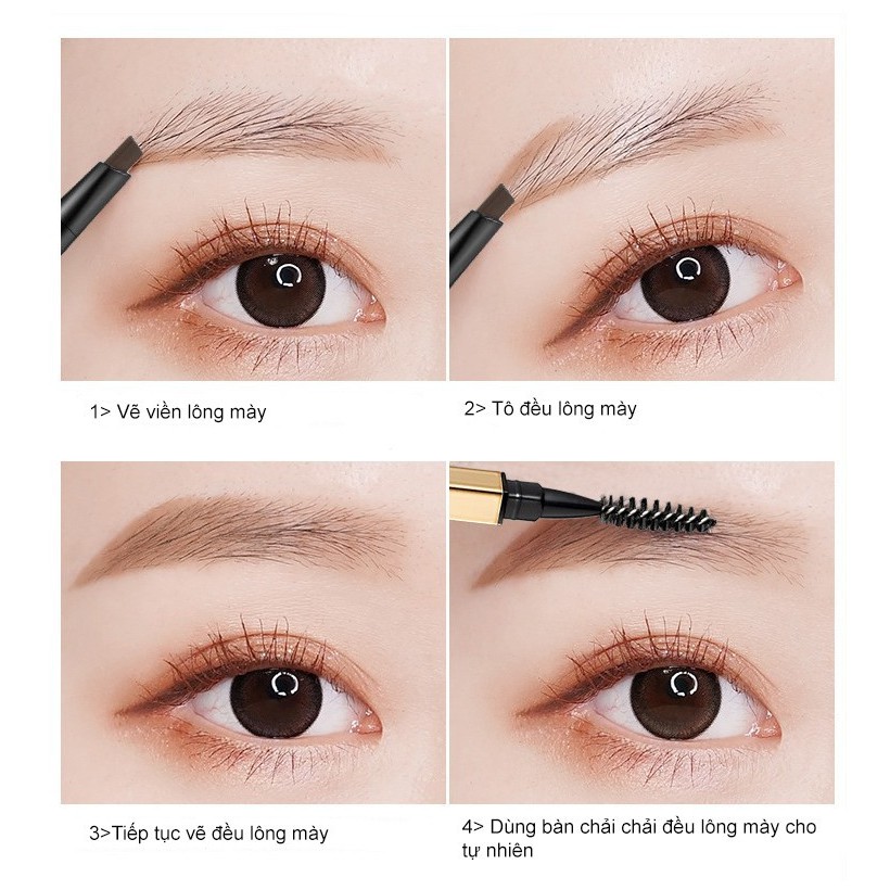 Chì Kẻ Mày Cao Cấp 2in1 Một Đầu Chì Kẻ Lông Mày, 1 Đầu Bàn Chải Lông Mày | BigBuy360 - bigbuy360.vn
