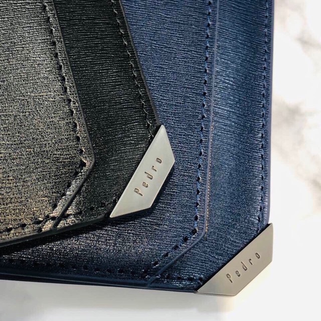 Ví unisex dài gập phối chéo