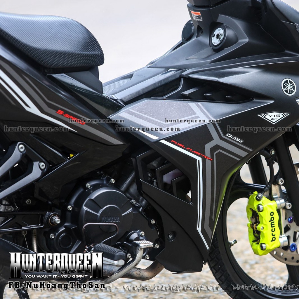 Tem rời UV cao cấp dán Xe Exciter 150 phiên bản Y15ZR mới nhất 2022. Chỉnh sửa theo ý, phối tem theo màu xe