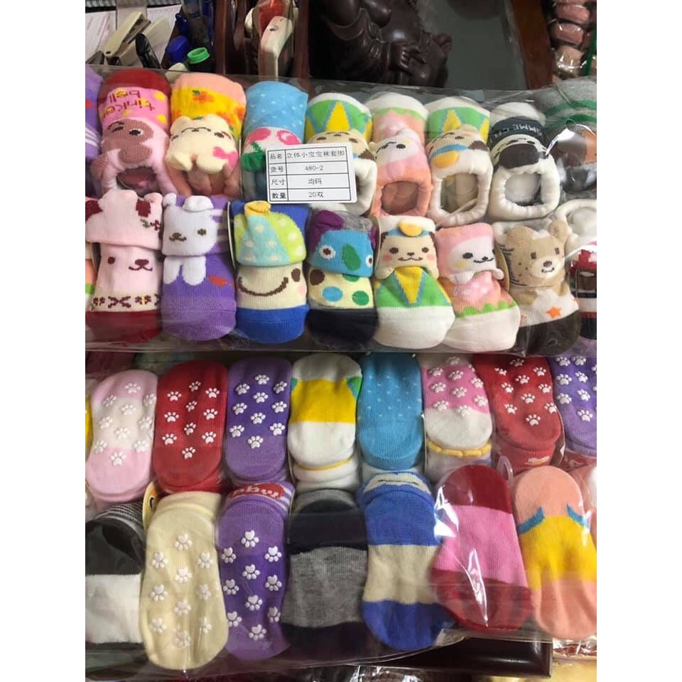 Tất Vớ Hoạ Tiết Thú Cho Bé Từ 0-6 Tháng