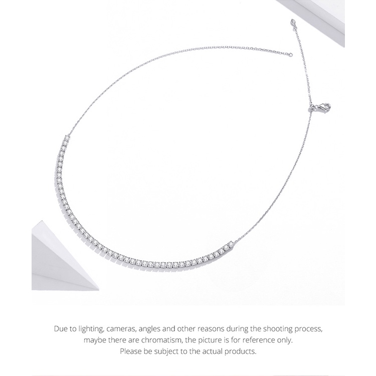 Dây chuyền Bamoer SCN437 làm từ bạc 925 lấp lánh trang sức thời trang cho nữ