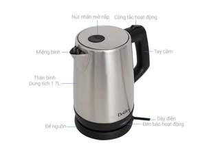 Bình siêu tốc Delites 1.7 lít ST17S03 [Hàng Trưng Bày Giảm Giá 50%]