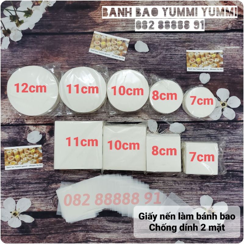 Set 500 tờ giấy nến vuông/tròn làm bánh bao , hàng cao cấp.