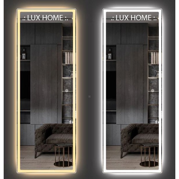 Gương Toàn Thân Đèn LED LUXHOME Đủ Kích Cỡ, Treo Tường, Dán tường, Đèn LED, LED Cảm Ứng, Trơn Tràn Viền.