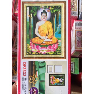 Tranh đính đá Phật Bồ Đề DF2333-59x80cm (chưa đính)