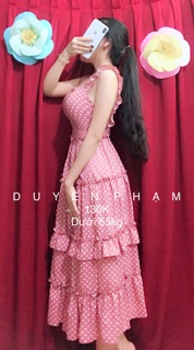 Đầm maxi hở lưng