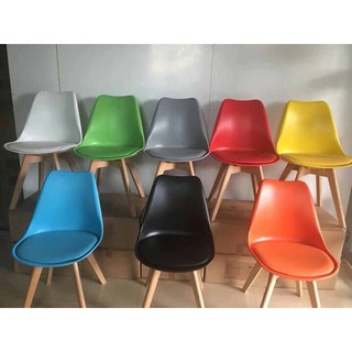 Ghế đệm Eames Nhập Khẩu ( chân gỗ ) Đủ Màu