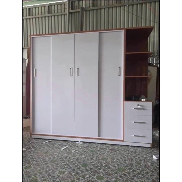 Tủ quần áo nhựa cánh lùa 5 cánh chống mối mọt, ẩm mốc, cong vênh 180 x 200 x 51 cm - Tủ Nhựa Hoa Sen