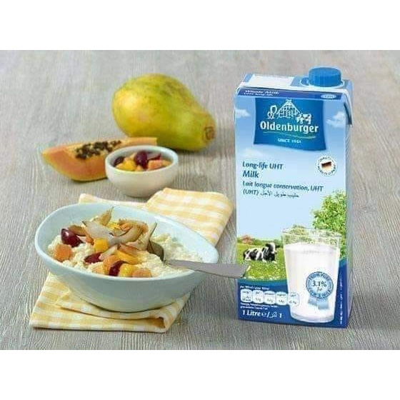 Sữa tươi nguyên kem 1.5%, 3.5%e Oldenberger Full Cream 1L - Hàng mới -15.03.2023