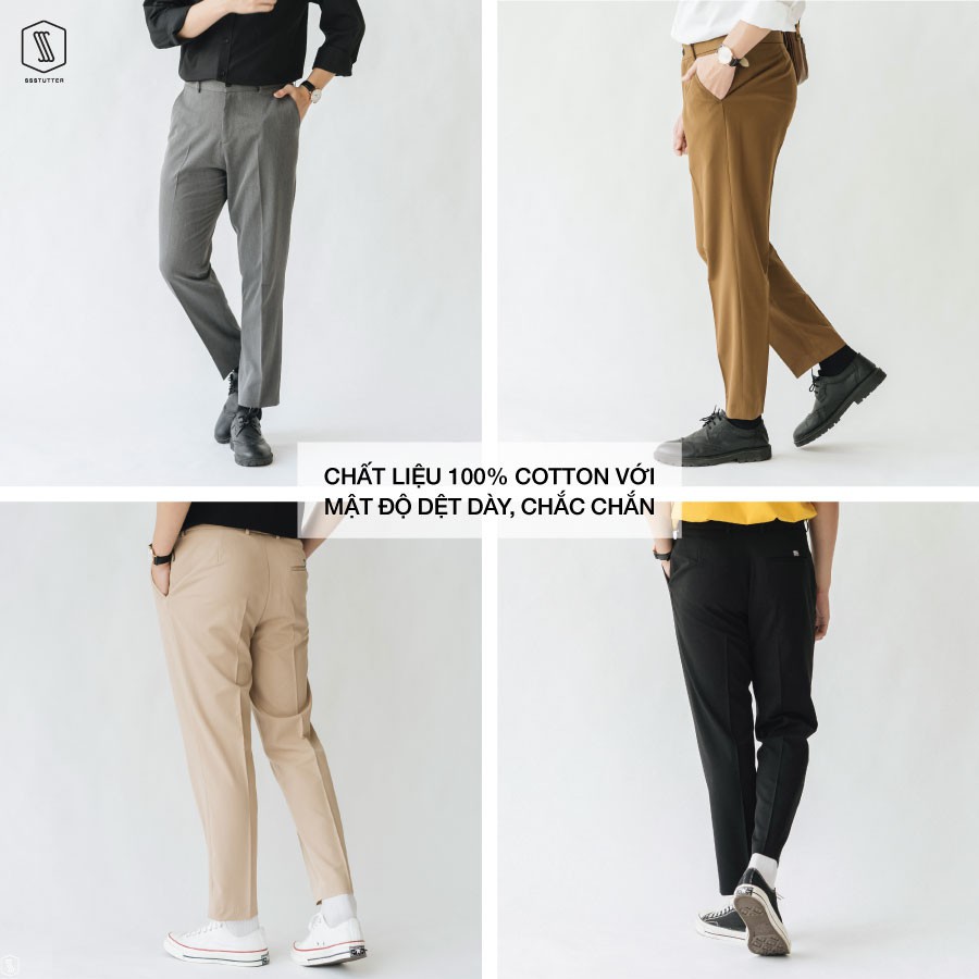 [SSSTXUX3 hoàn 8% xu]Quần âu Nam Regular Fit Basic SSSTUTTER Vải dệt thoi co giãn siêu nhẹ 5 màu Great Life Pants v2 | BigBuy360 - bigbuy360.vn