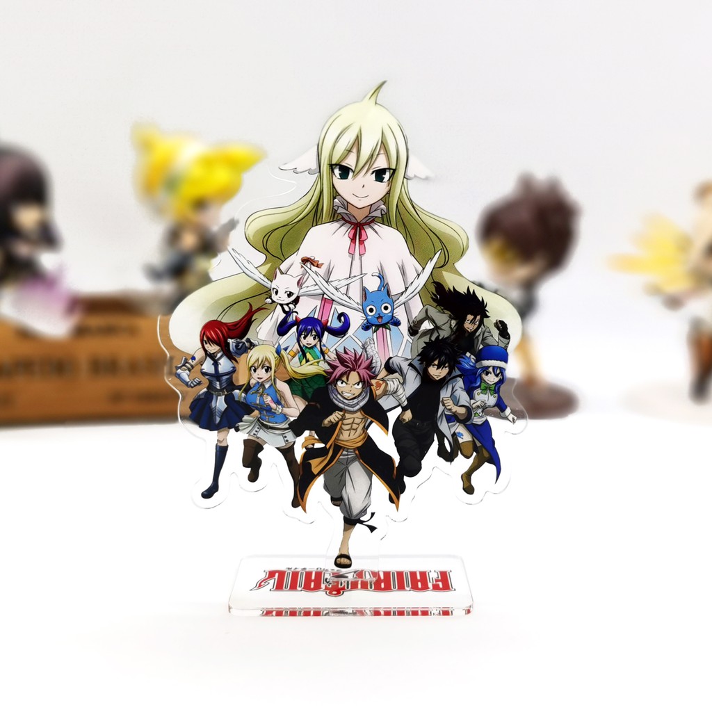 Fairy Tail Natsu Erza Gray Lucy Wendy Charlés group acrylic stand figure toy