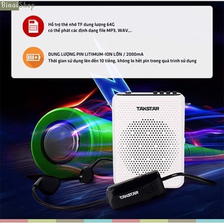 Máy trợ giảng không dây UHF, Bluetooth Takstar E300W [Bảo hành 12 tháng]