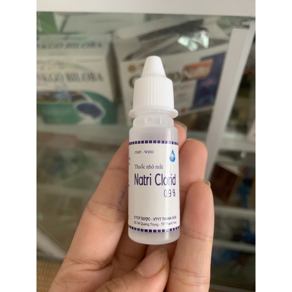 Nước muối sinh lý rửa mắt, mũi