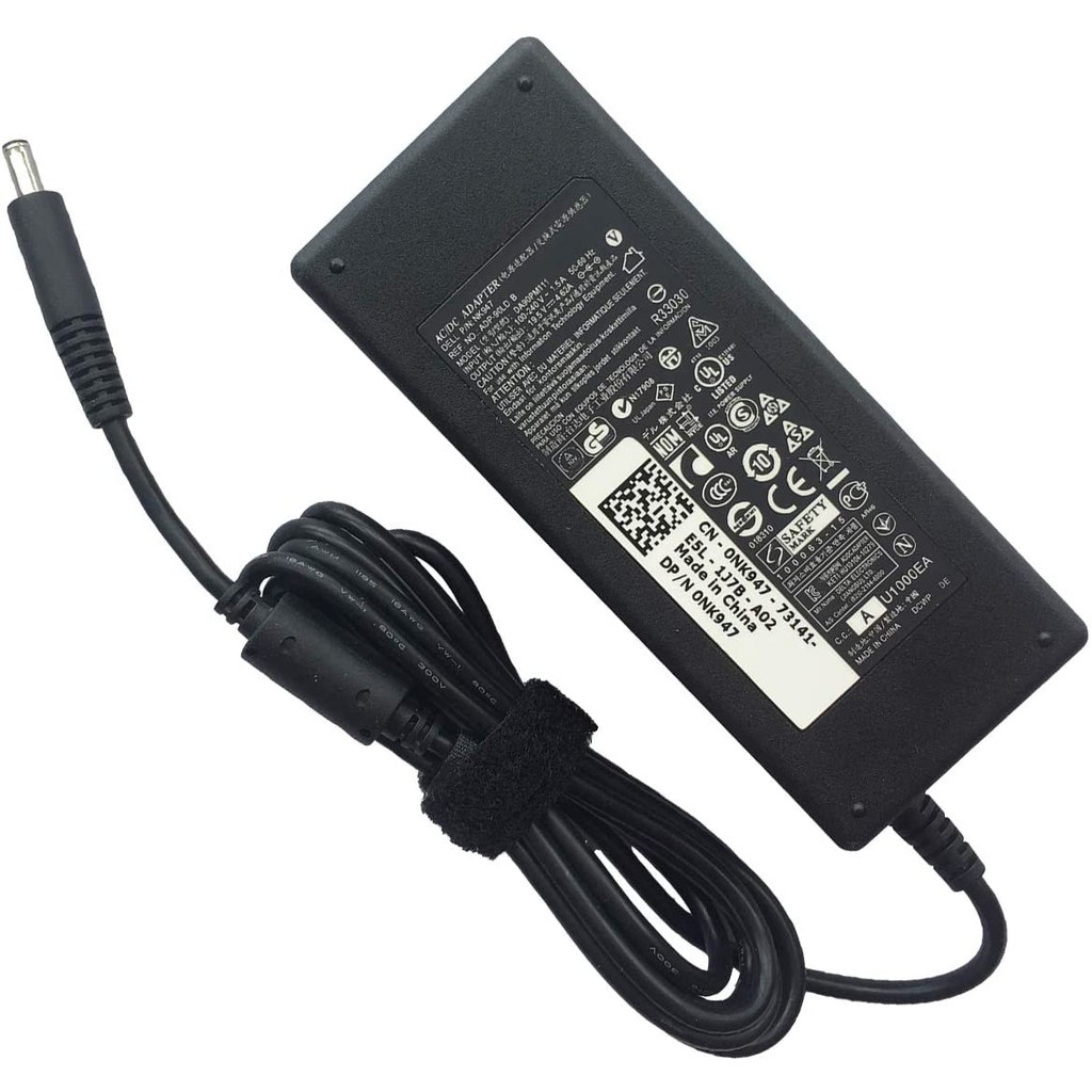 Sạc Laptop Dell 19.5V 4.62A ZIN chân kim nhỏ - Adapter kèm dây nguồn - NEW