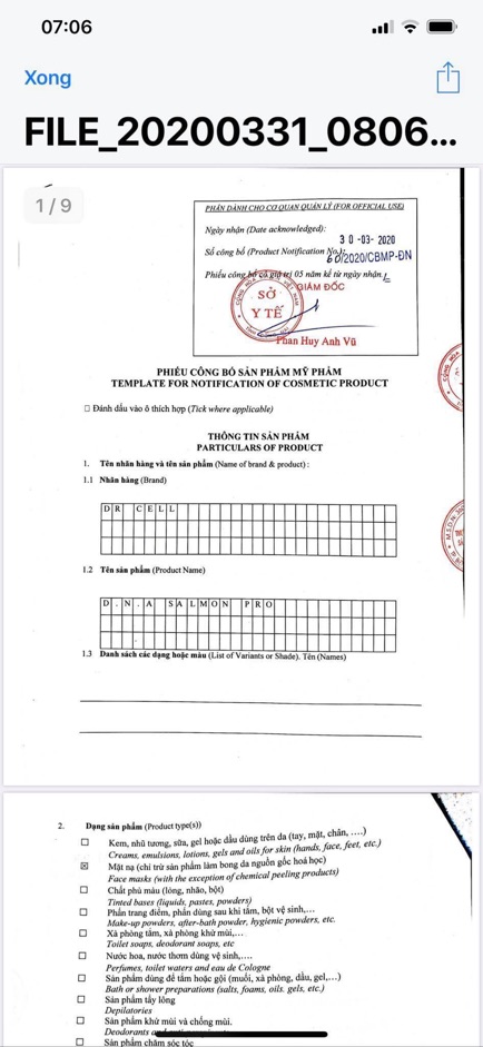 Mặt Nạ Thạch DNA Salmon - Mặt Nạ Cá Hồi DNA phiên bản mới Nạ Thạch