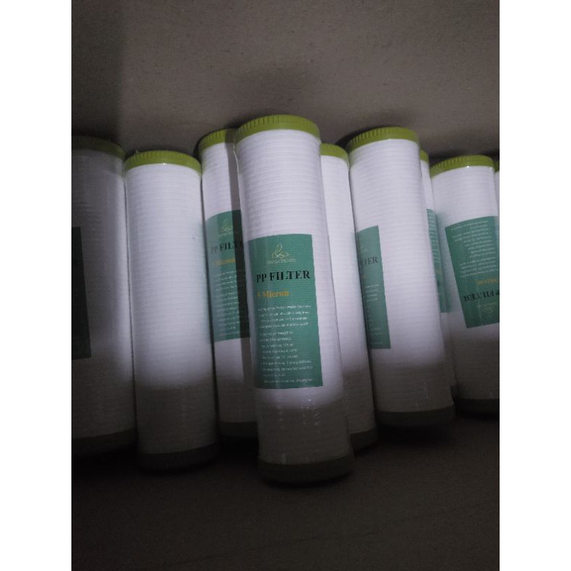 Lõi lọc số 3 có đầu bịt, khe lọc 1 micron cho máy lọc nước RO gia đình (để thay thế cho lõi than nén CTO)