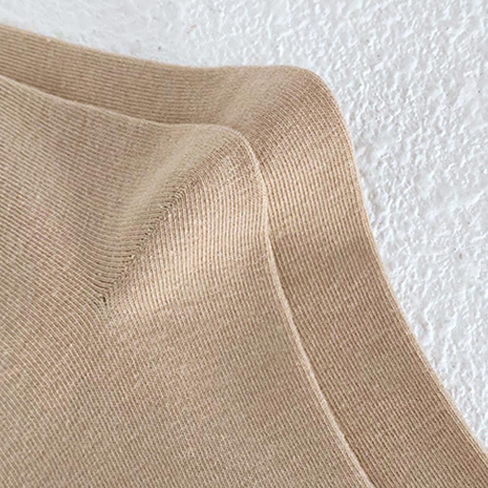 Vớ Cotton Cuộn Co Giãn Màu Trơn Thoải Mái Dành Cho Nữ