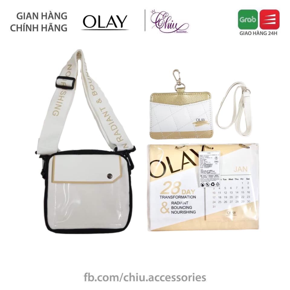 Set túi du lịch + thẻ đeo + lịch tiện dụng OLay
