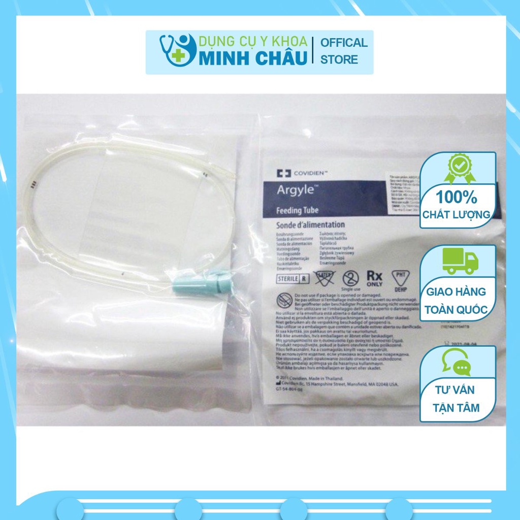 Dây cho ăn covidien argyle feeding tube 6fr, 8fr ,10 fr fd8050 - ảnh sản phẩm 2