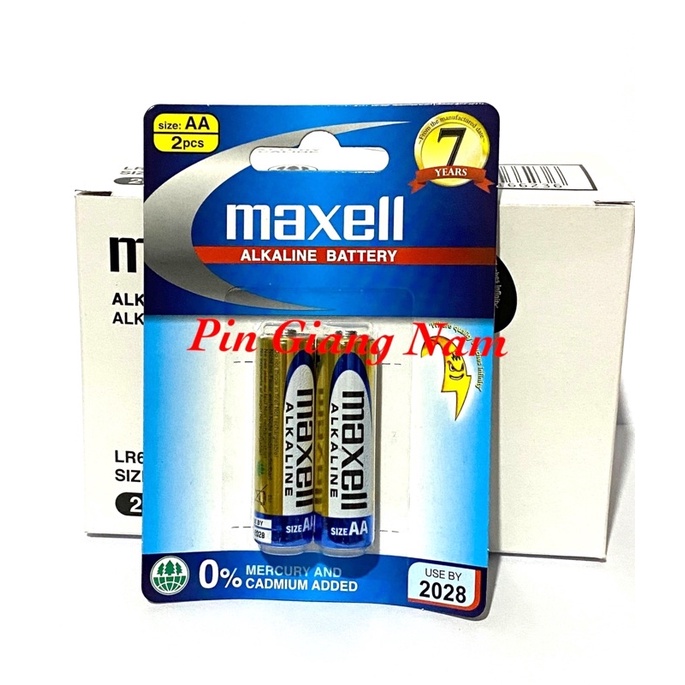 Pin AA Maxell Alkaline - Hộp 10 vỉ (20 viên) pin AA Maxell Alkaline LR6