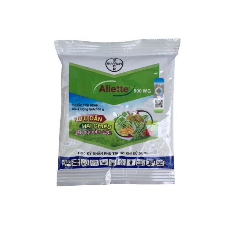 Chế phẩm trừ nấm bệnh cao cấp Aliet te 800Wg gói 100g