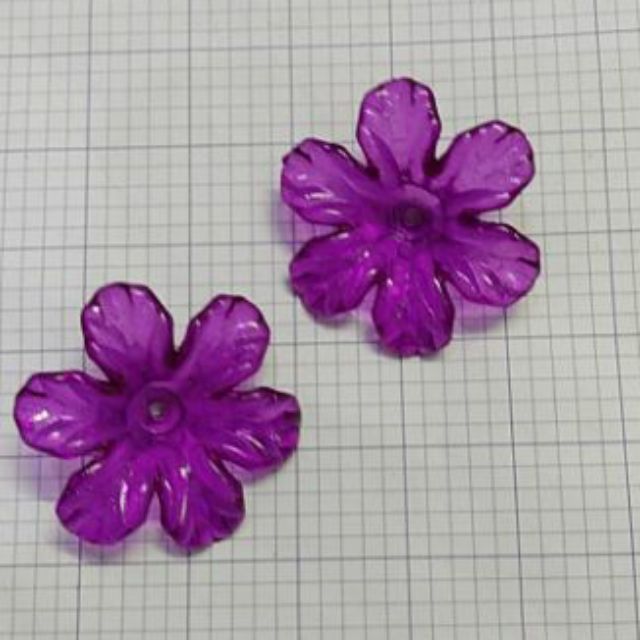 100g Đế đúc, hoa pha lê 6 cánh