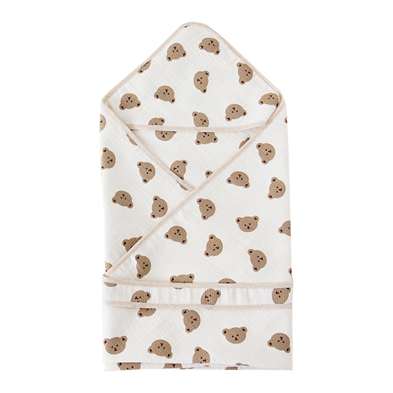 Chăn Quấn Em Bé 3 Lớp Chất Liệu Cotton Nguyên Chất