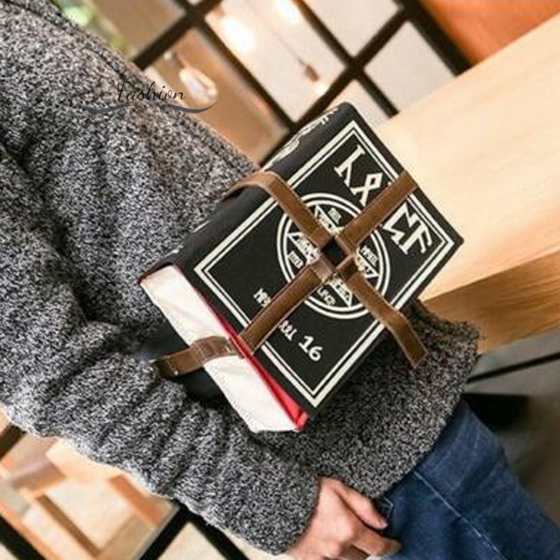Túi đeo chéo hình quyển sách ma thuật phong cách gothic dùng hóa trang độc đáo