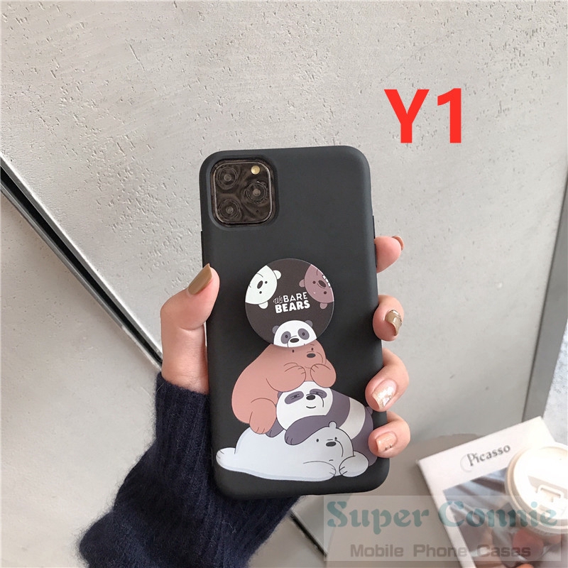 Ốp điện thoại in hình We Bare Bears kèm giá đỡ cho iphone 12 Pro Max iPhone 11 Pro Max iPhone 6s 6 7 8 Plus X XS Max XR 12 mini | BigBuy360 - bigbuy360.vn