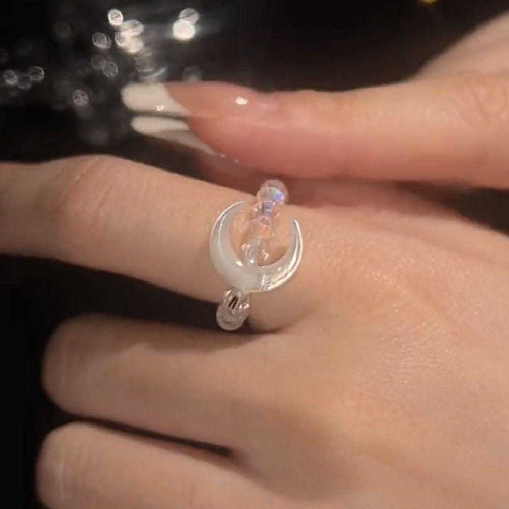 Vòng Đeo Tay Mặt Trăng Khuyết Phong Cách Trung Hoa Cổ Điển Dành Cho Nữ|Vòng Tay Chuỗi Hạt Thời Trang