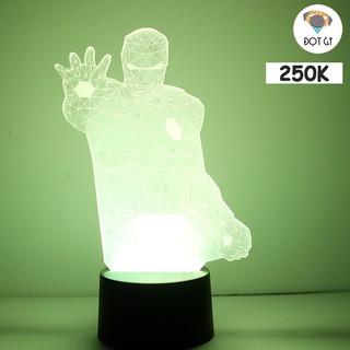 Đèn led3D trang trí Iron Man