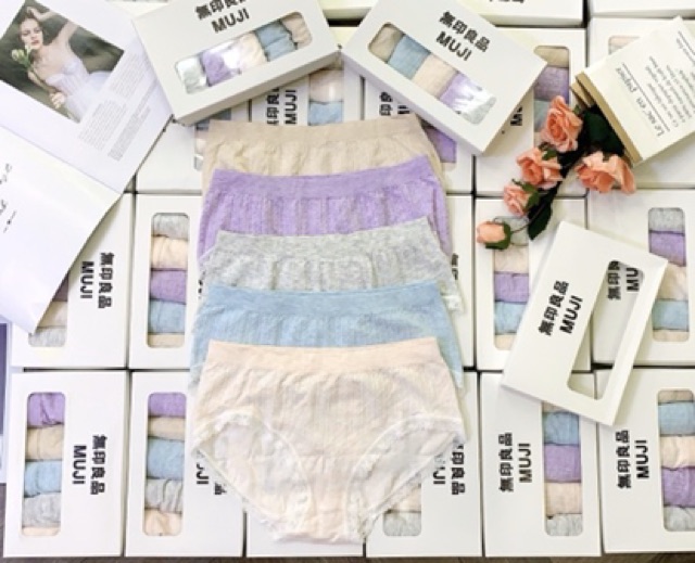 BÁN SỈ HỘP SÉT 5 QUẦN LÓT MUJJI CHO NỮ | BigBuy360 - bigbuy360.vn
