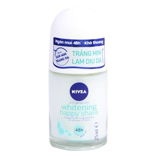 Lăn Khử Mùi Trắng Mịn Làm Dịu Da Nivea Happy Shave 25ml