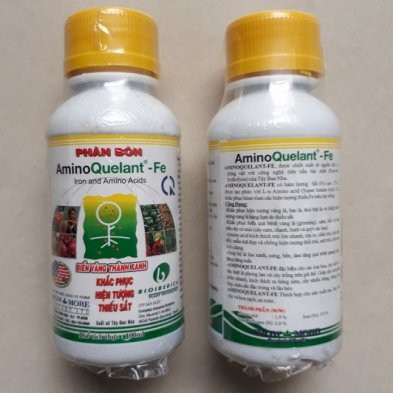 Phân Bón Lá Cao Cấp AminoQuelant-Fe Trị Bệnh Vàng Lá-Bổ Sung Sắt (Chai 100ML)