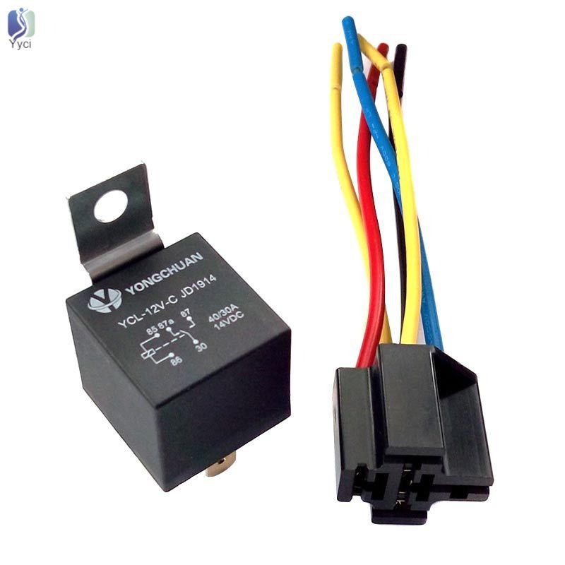 Rơ Le 5 Pin 40 Amp Dc 12v Cho Xe Hơi