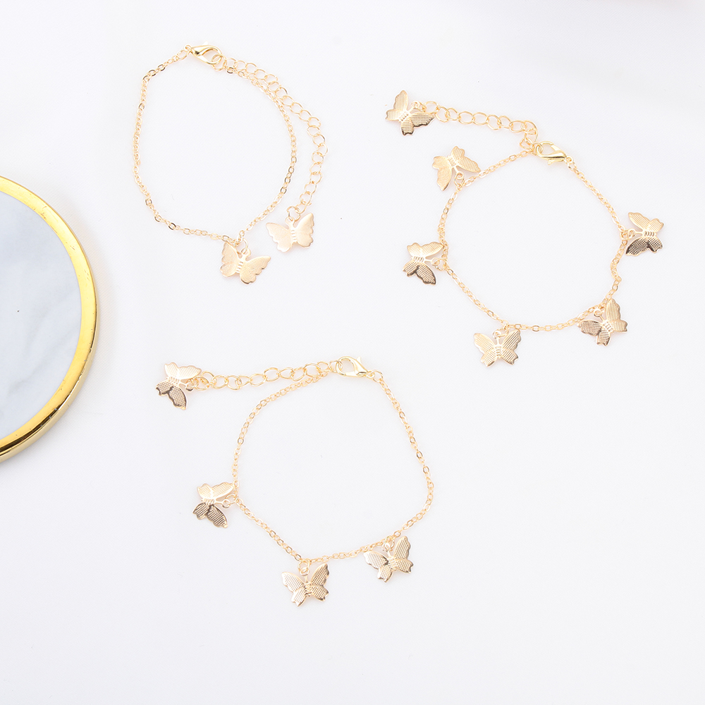 Vòng Đeo Chân Hình Bướm Phong Cách Bohemian Thời Trang Cho Nữ