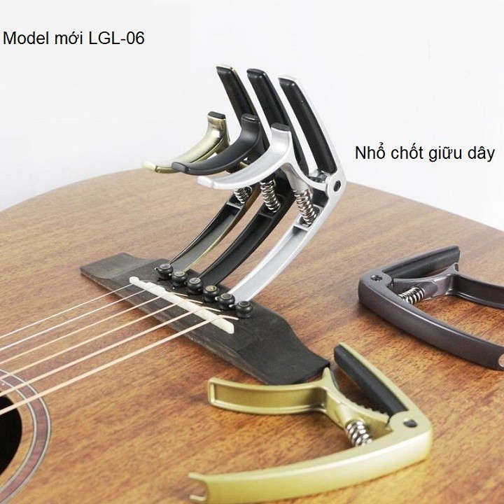 Kẹp đàn capo guitar Classic, Aucoustic cao cấp – Đủ màu sắc