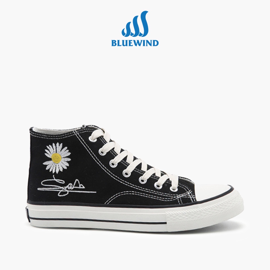 Giày Vải Canvas Nữ Cao Cổ Thiết Kế Basic Thời Trang  Bluewind 68853