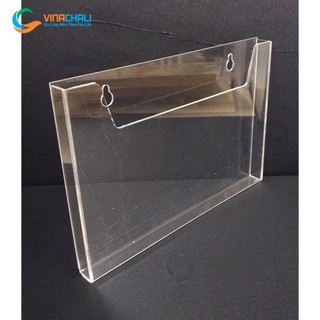 Bộ 2 Kệ mica treo tường A5 mica trong