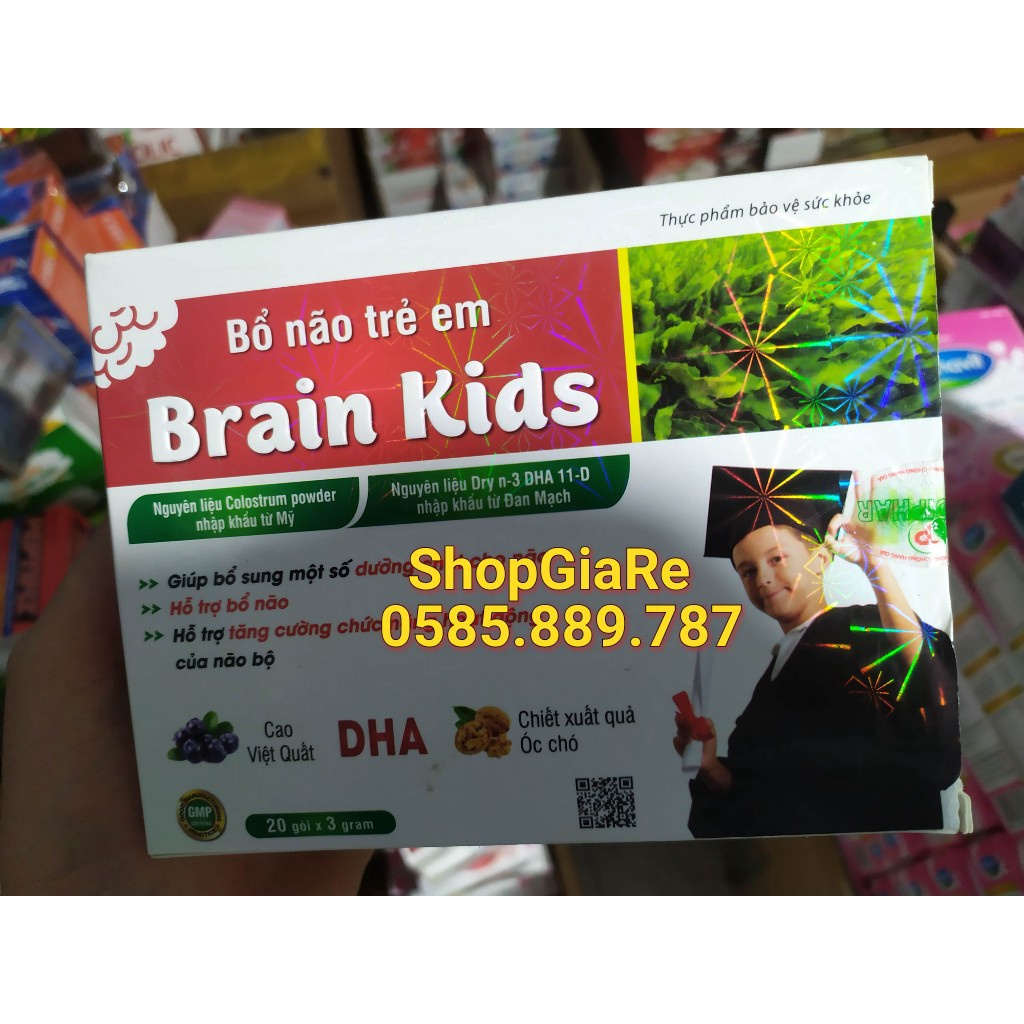 Bổ Não Trẻ Em Brain Kids cao việt quất, óc chó, Dha Cho Bé Thông Minh Hơn