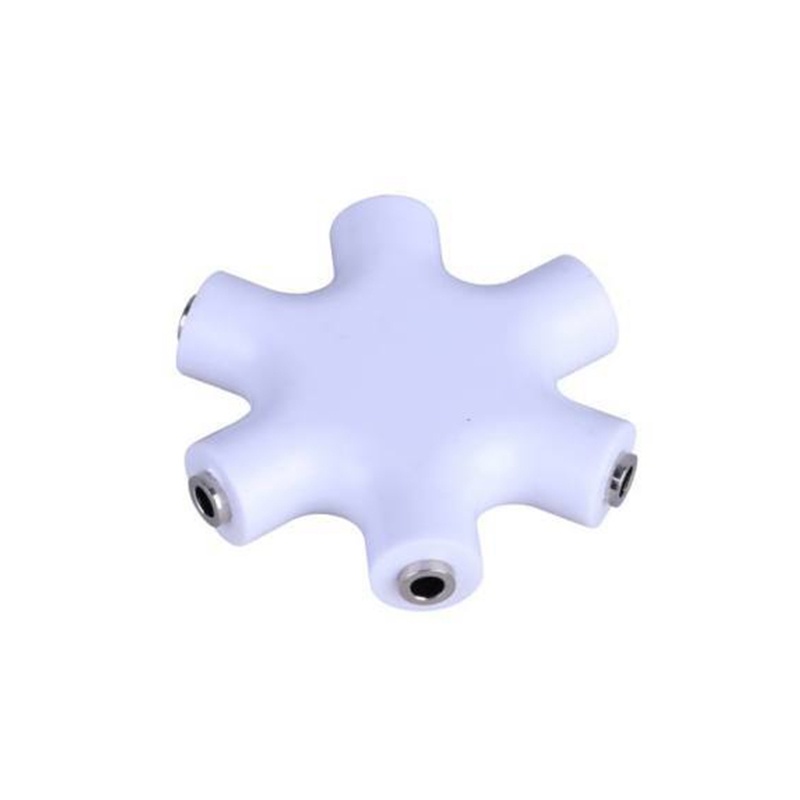 ALG Coza Bộ Chia Cáp Aux Âm Thanh 6 Trong 1 3.5Mm Bộ Chuyển Đổi Chia Cổng Tai Nghe 1 Đầu Đực Sang 5 Đầu Cái Giắc Cắm 3.5 Cho Máy Tính Bảng Mp3 Mp4 Điện Thoại Di Động