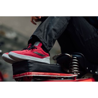 Giày Sneaker RieNevan - RN23 [phối màu Đỏ Sẫm - Xám - Đen]