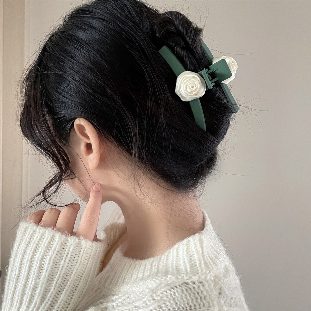 Kẹp TóC HìNh Hoa ĐíNh Kim Cương Giả ThờI Trang Cho Nữ