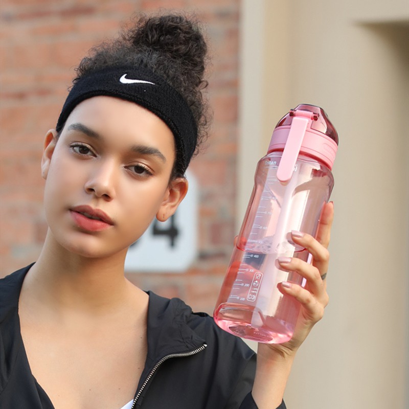 Bình nước DILLER có ống hút dung tích 400/1100ml nhiều màu sắc xinh xắn