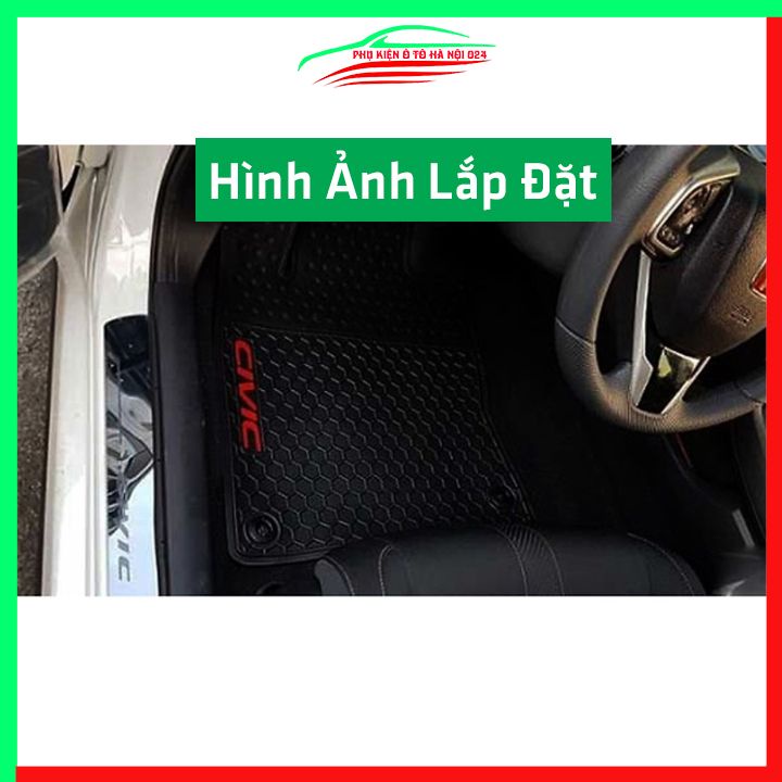 Thảm lót sàn cao su cho xe HONDA CIVIC 2021-2022 hàng chuẩn theo xe chịu lực tốt