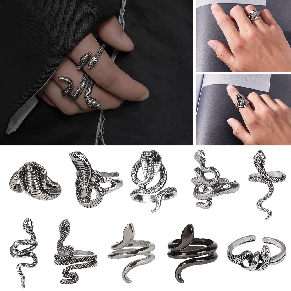 UPSTOP 1 Pc Classic Punk Fashion Solid Open Ring Adjustable Jewelry
